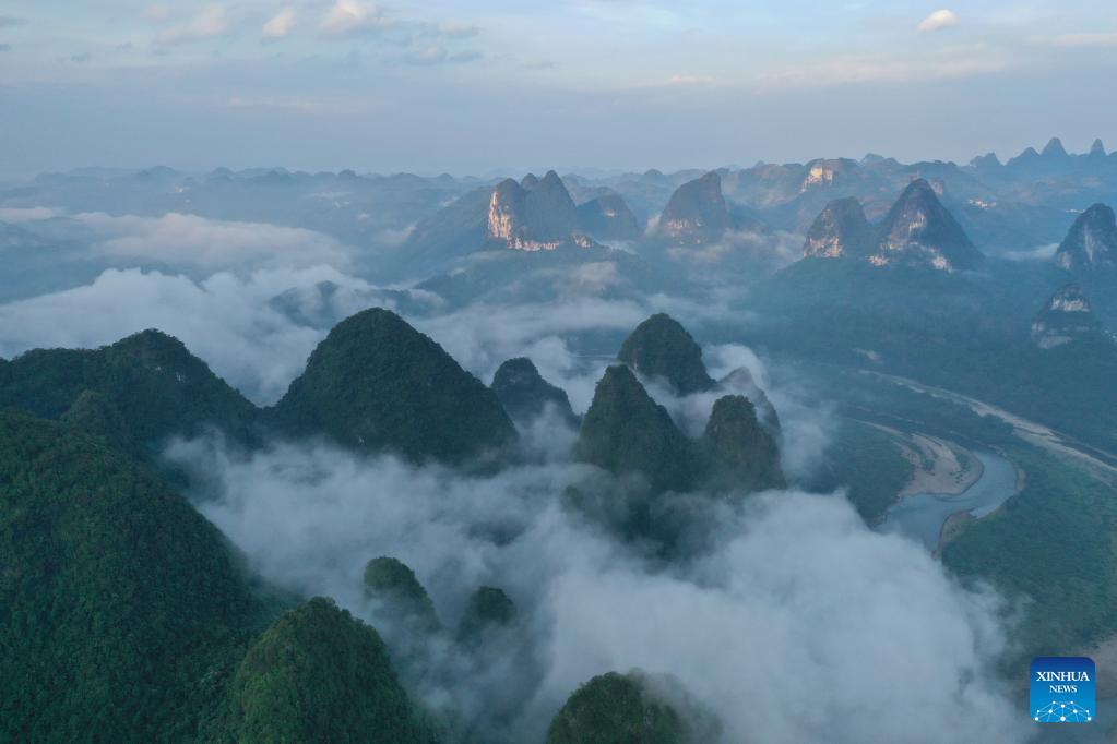 Scenery of Xingping Town in Yangshuo County of Guilin, S China