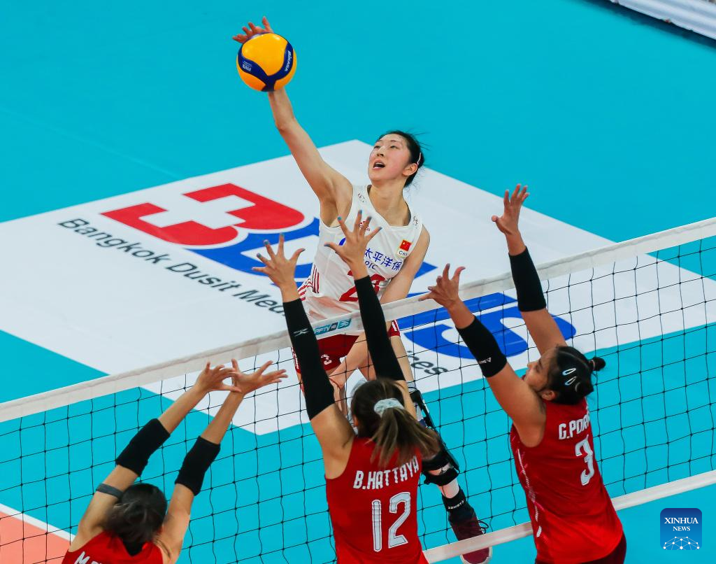 Chinese women's volleyball team marches into AVC Cup final