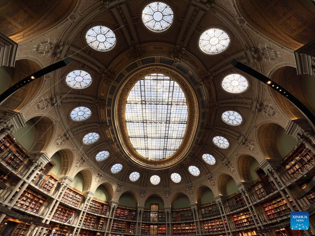 Richelieu French National Library reopens to public in Paris