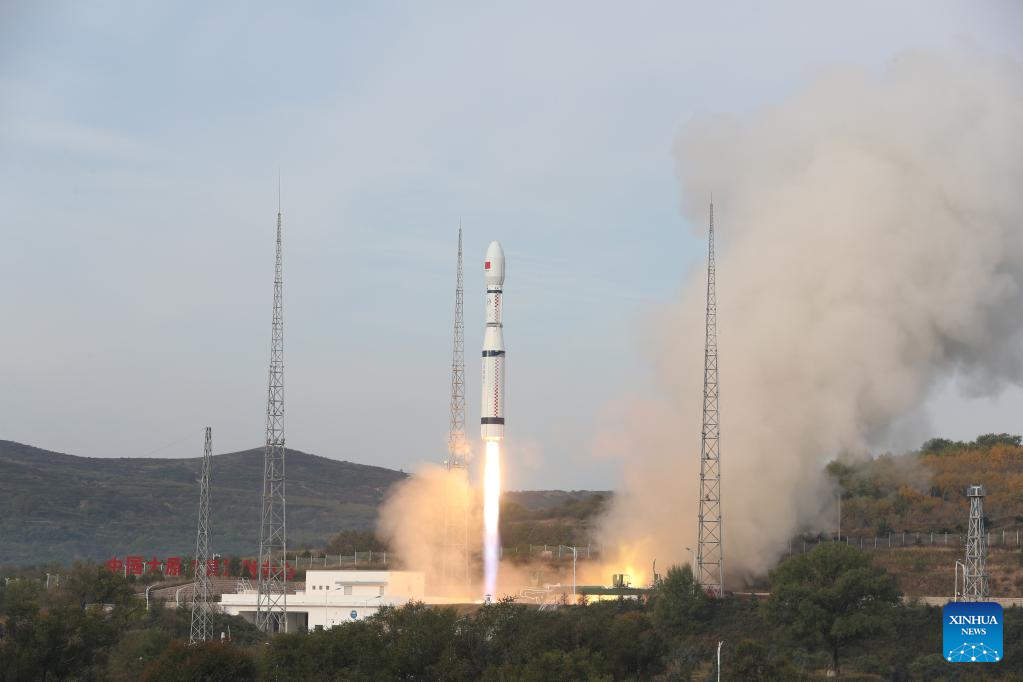 China launches three new satellites into space