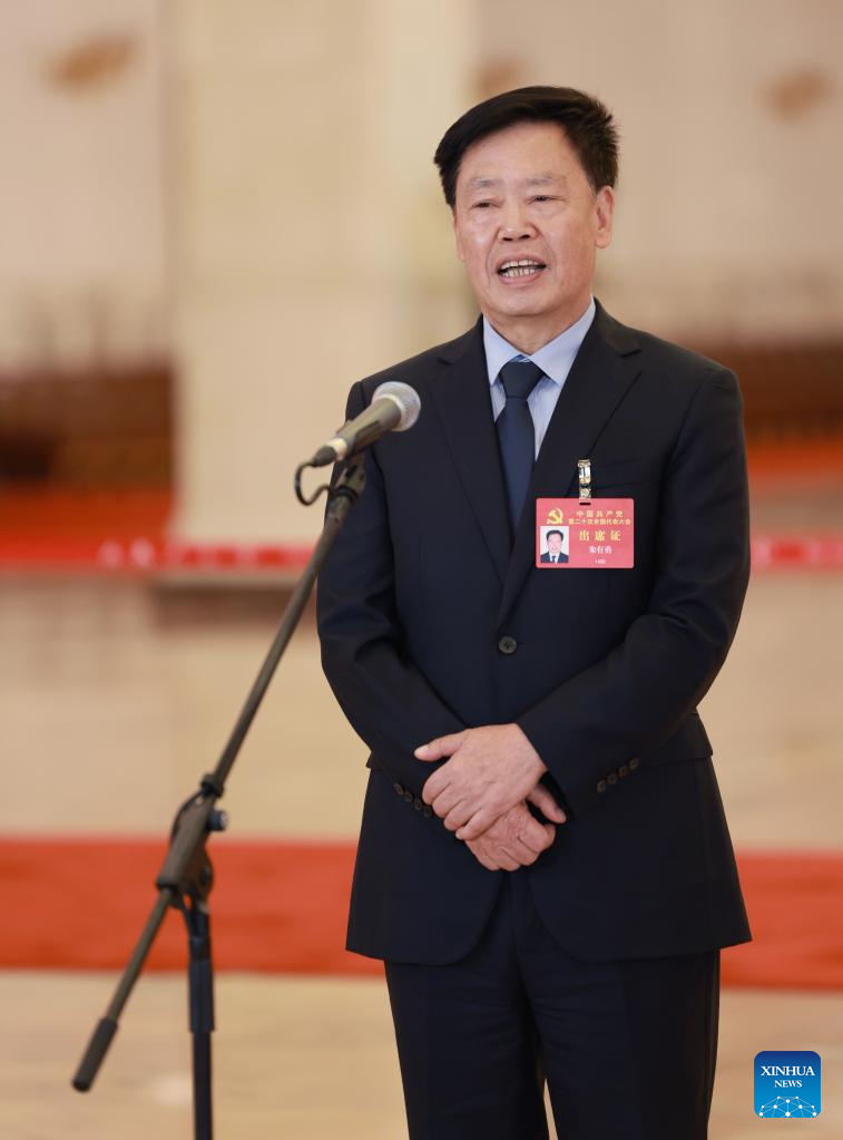Delegates to 20th CPC National Congress attend interview in Beijing