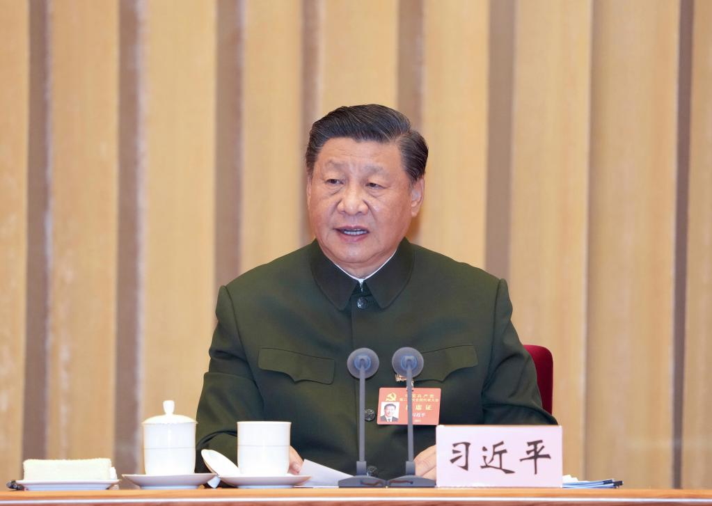Xi stresses implementing guiding principles of key Party congress in armed forces