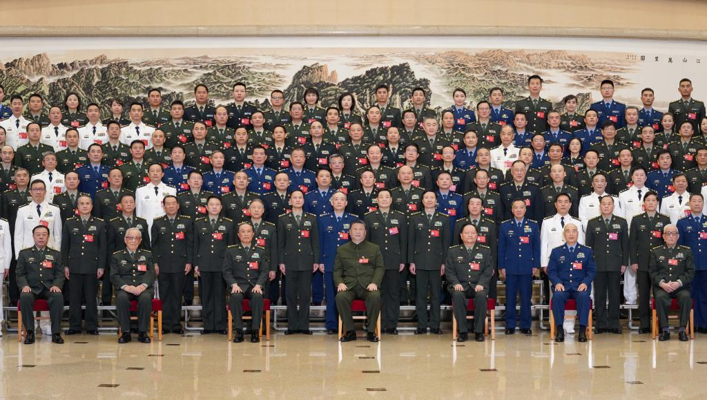 Xi stresses implementing guiding principles of key Party congress in armed forces