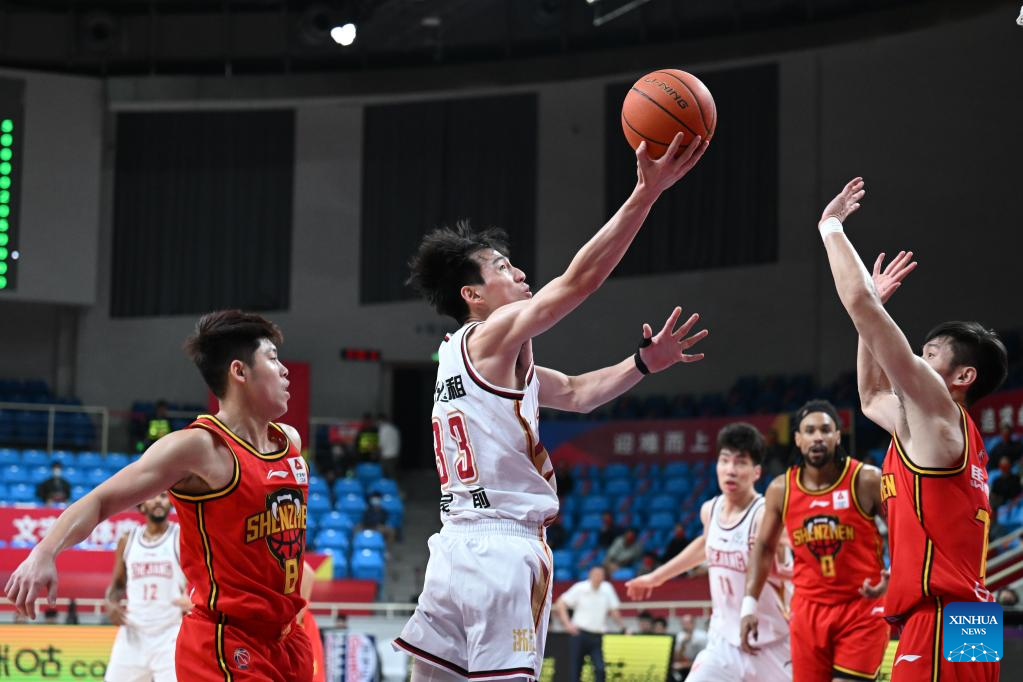 CBA league: Zhejiang Golden Bulls vs. Shenzhen Leopards