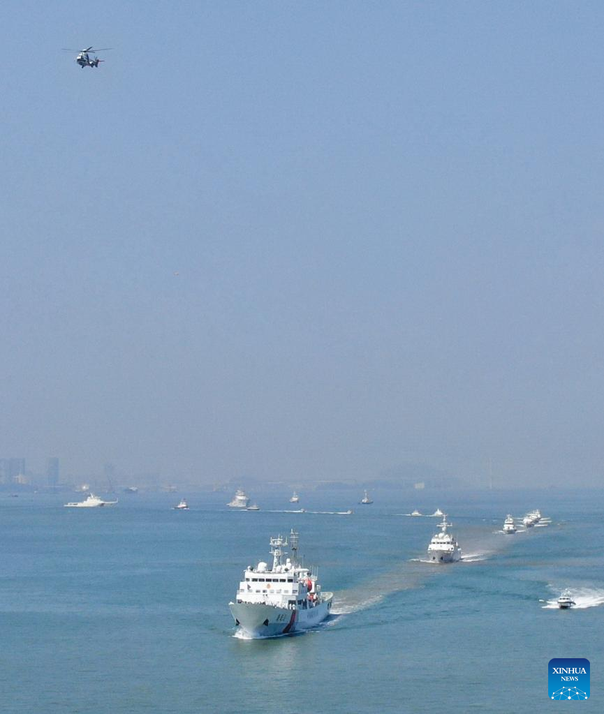 Maritime search and rescue drill held in Pearl River estuary in S China