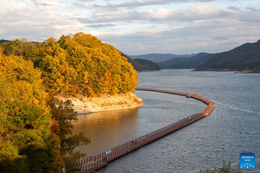 Autumn scenery in Andong, South Korea