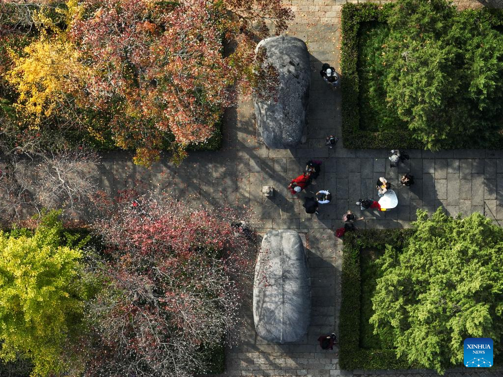 Autumn scenery of imperial Xiaoling Mausoleum in Nanjing, E China