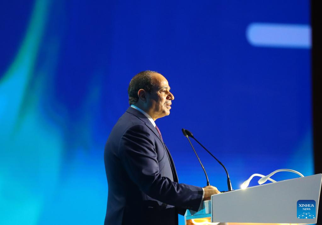 Egypt's president urges developed countries to honor climate financial pledges