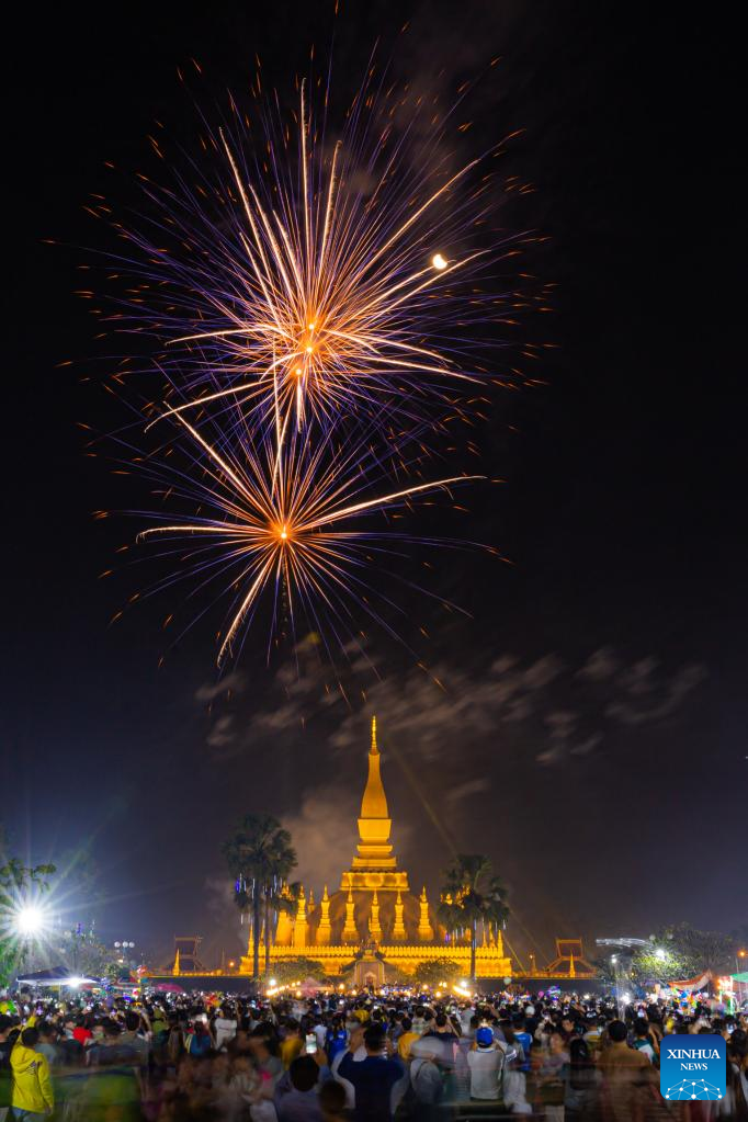 That Luang Festival celebrated in Vientiane, Laos