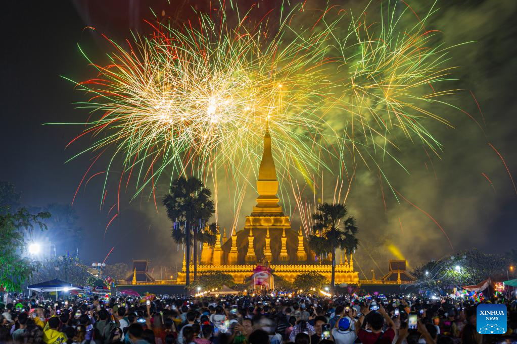 That Luang Festival celebrated in Vientiane, Laos