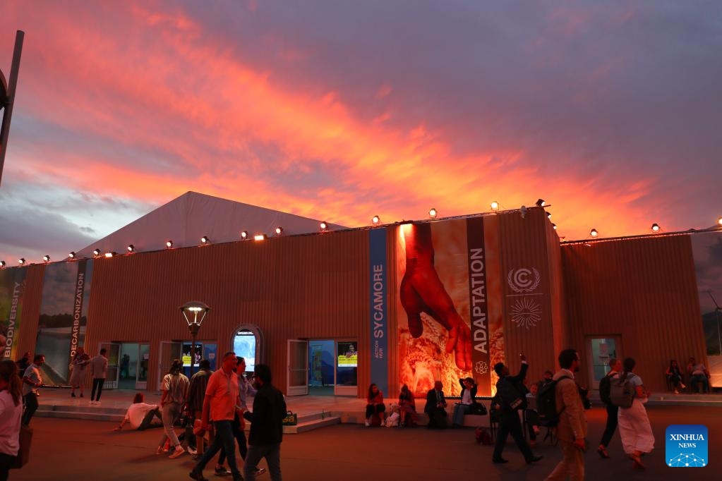Sunset view at COP27 venue in Sharm El-Sheikh, Egypt