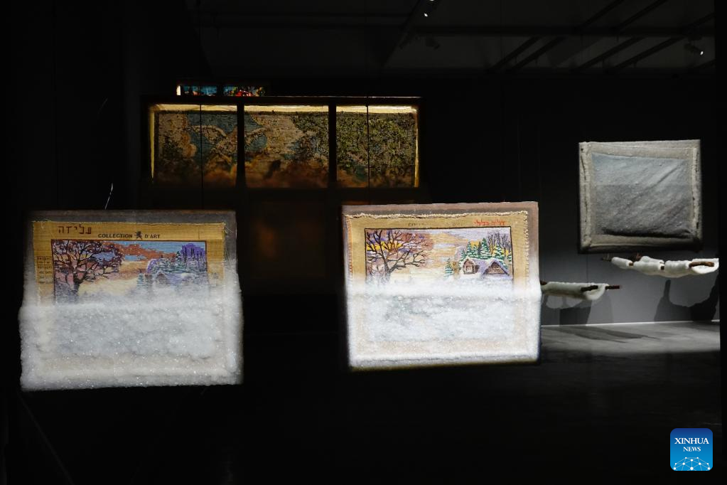 Dead Sea salt-encrusted art exhibition held in Jerusalem