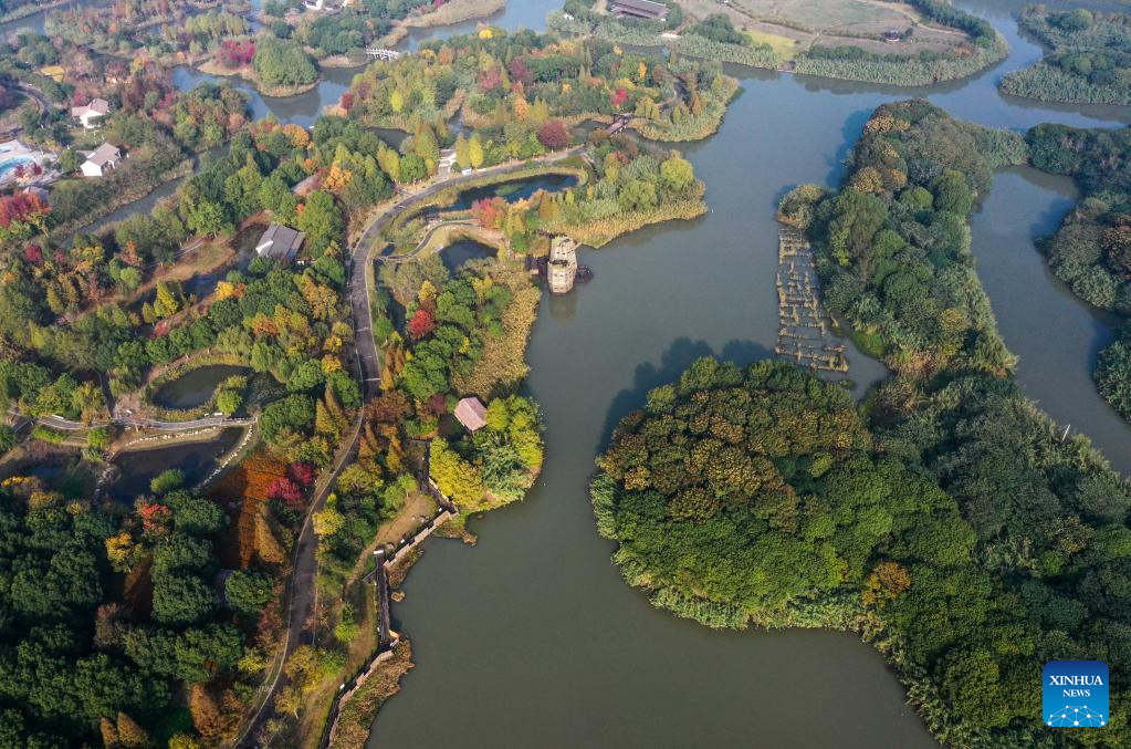 View of wetland parks in Changshu, E China's Jiangsu