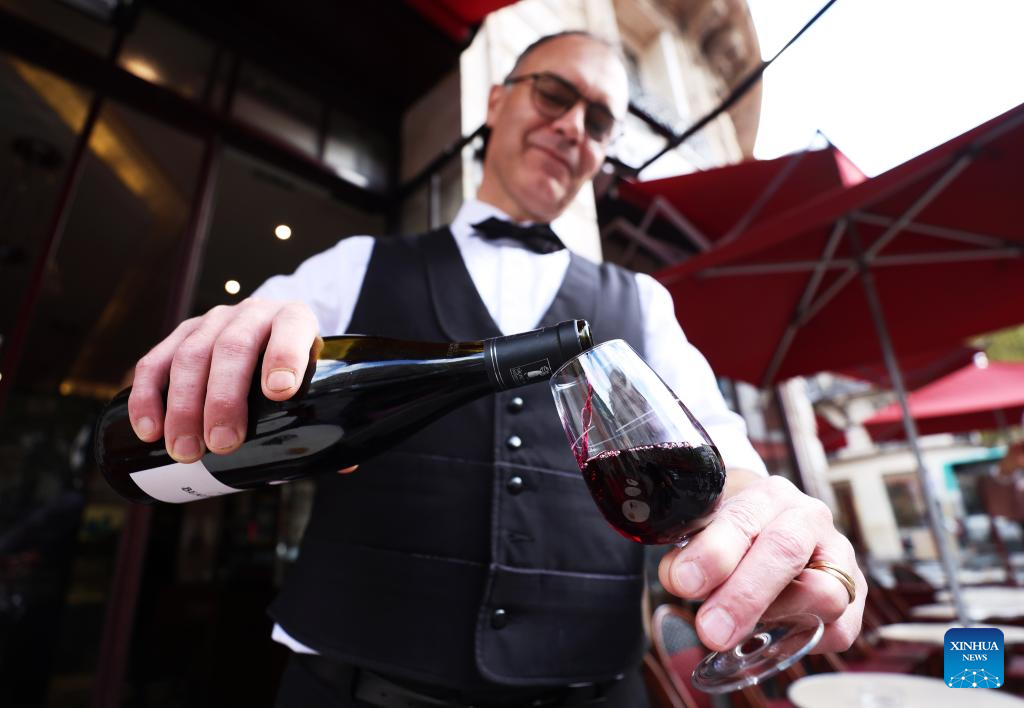 New Beaujolais Nouveau released at alcohol boutique in Paris