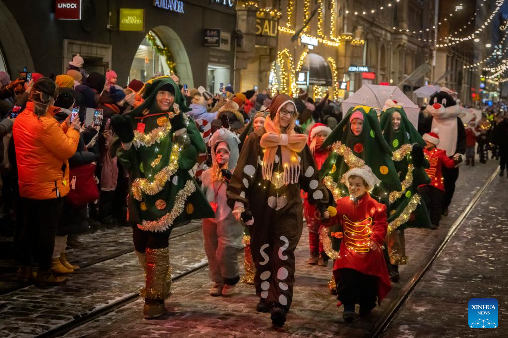 Christmas opening celebration held in Helsinki, Finland