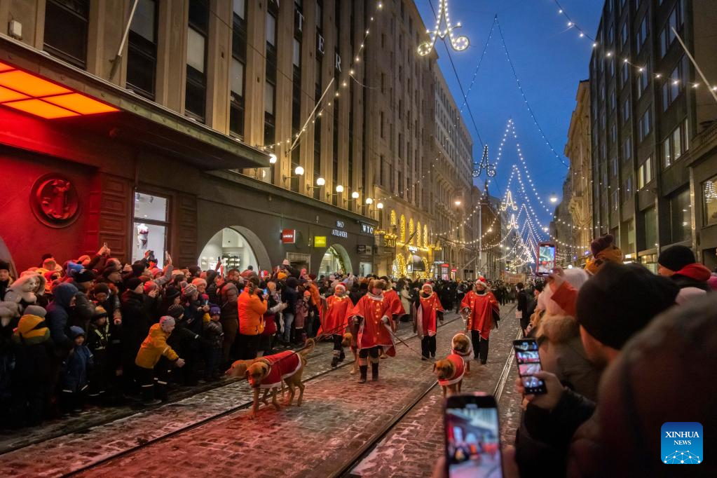 Christmas opening celebration held in Helsinki, Finland