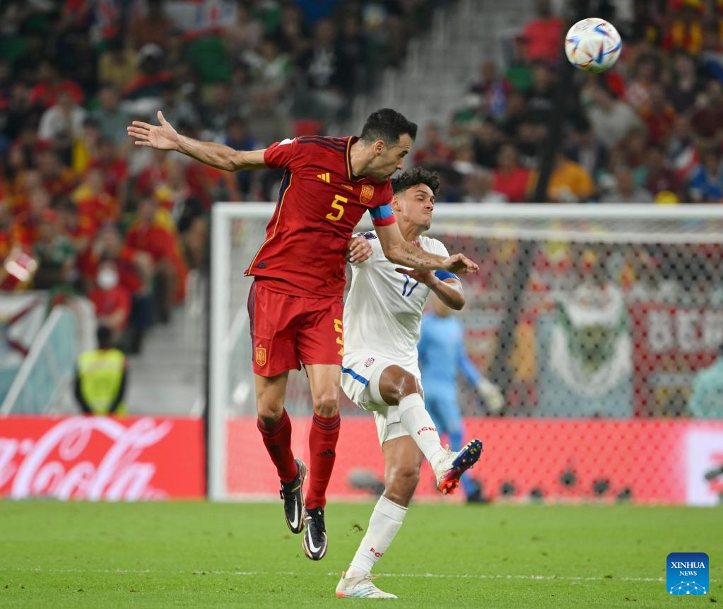 Brilliant Spain thrash Costa Rica 7-0 for record World Cup win in Group E