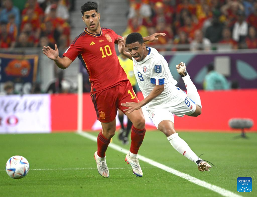 Brilliant Spain thrash Costa Rica 7-0 for record World Cup win in Group E