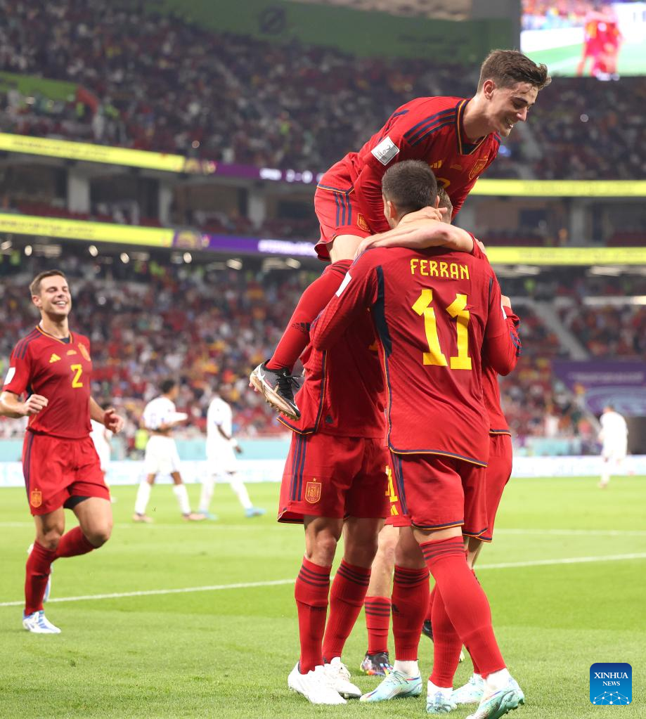 Brilliant Spain thrash Costa Rica 7-0 for record World Cup win in Group E