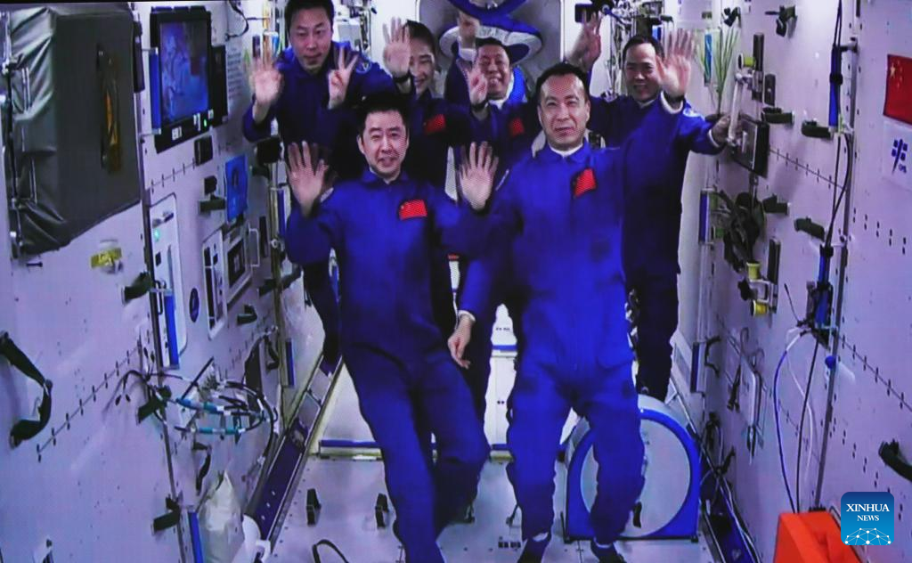 China's six astronauts in two missions make historic gathering in space