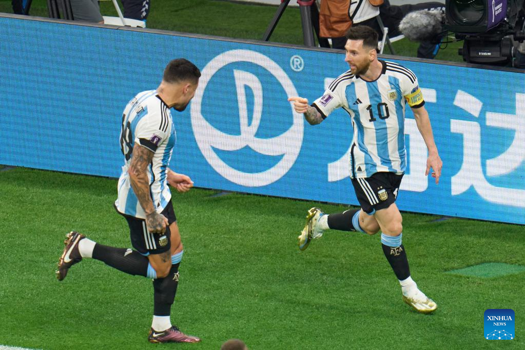 Messi celebrates 1,000th game with goal, World Cup quarterfinal tie against Netherlands