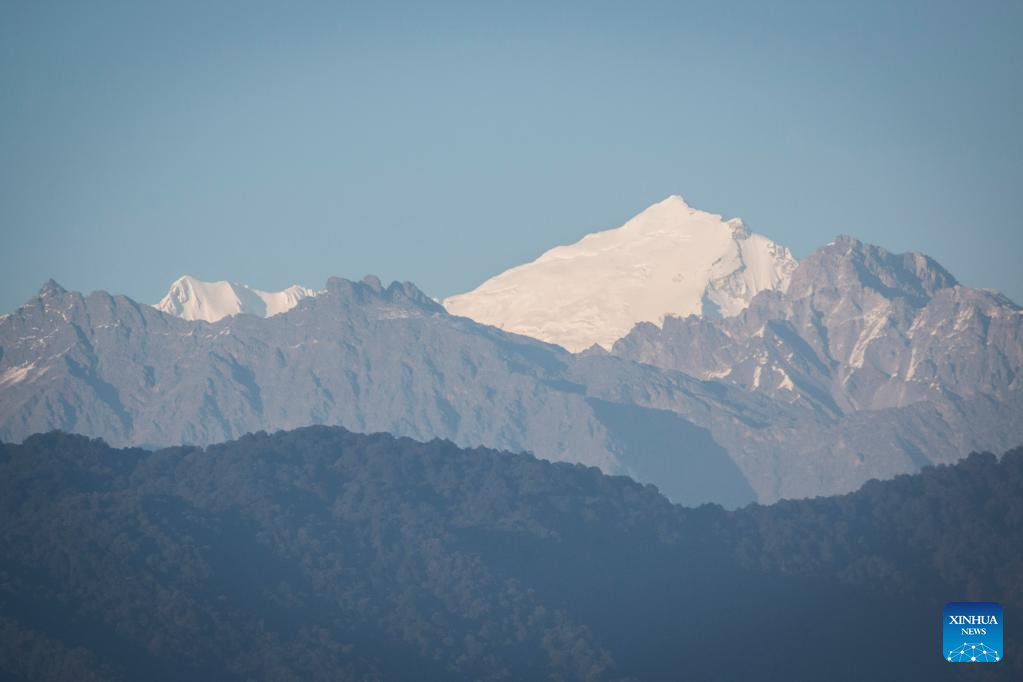 Mountain range seen from Kathmandu Valley