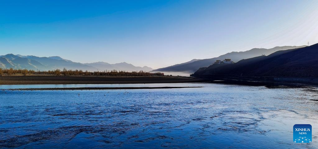 Scenery of Quxu section of Yarlung Zangbo River, Tibet