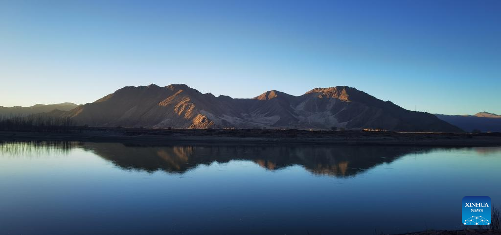 Scenery of Quxu section of Yarlung Zangbo River, Tibet