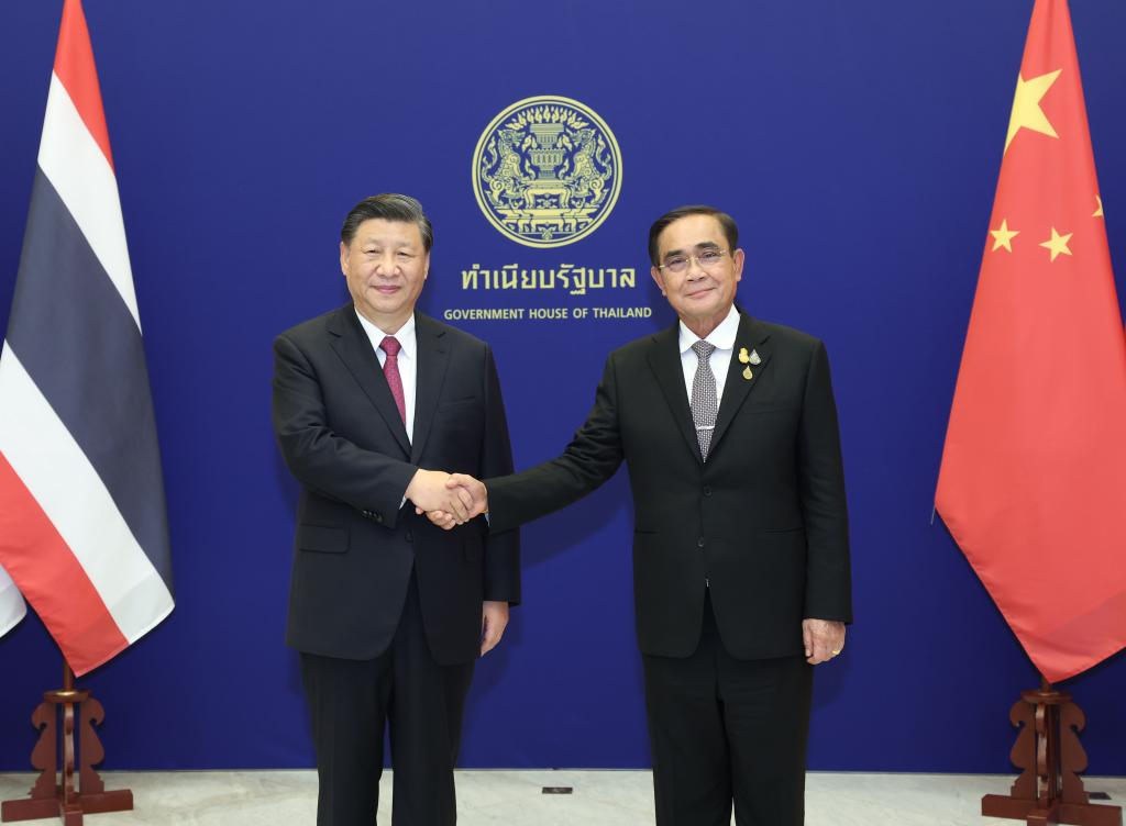 Xi, Prayut agree on building China-Thailand community with shared future for enhanced stability, prosperity, sustainability