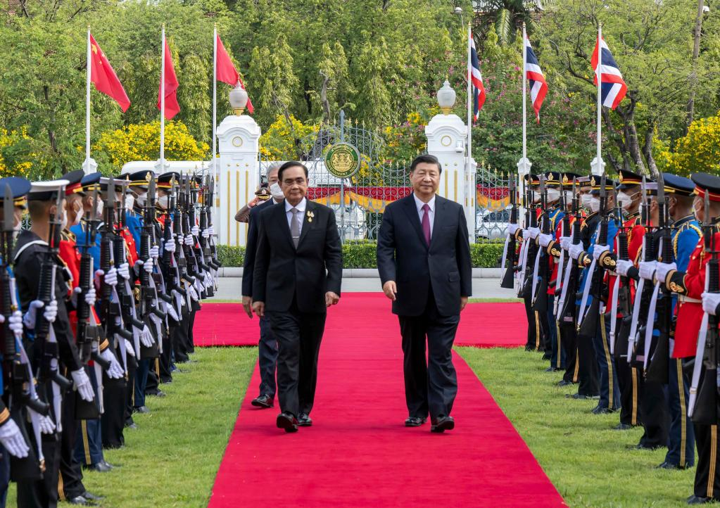 Xi, Prayut agree on building China-Thailand community with shared future for enhanced stability, prosperity, sustainability