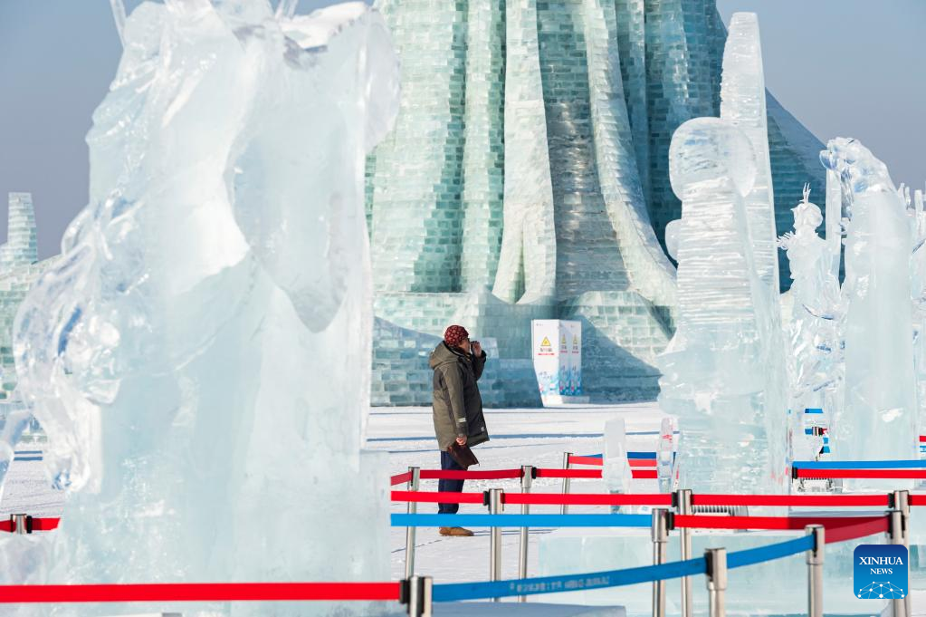 Ice sculpture competition concludes in Harbin, NE China's Heilongjiang