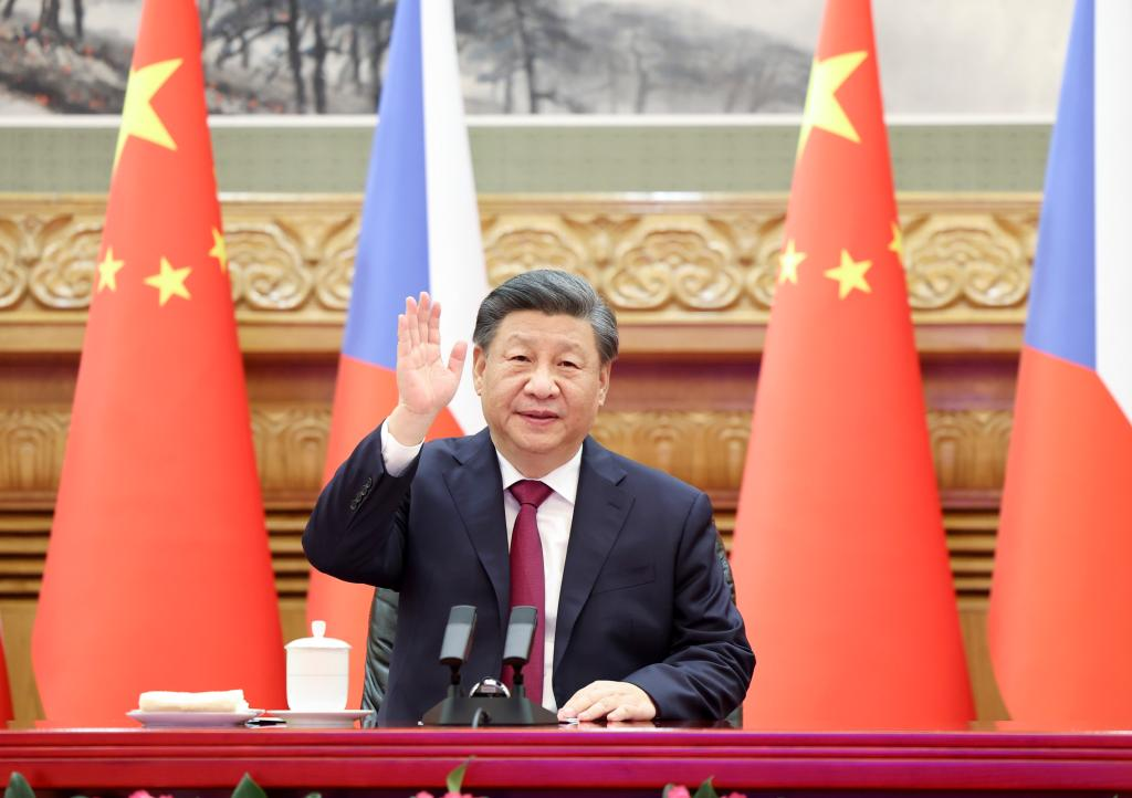 Chinese, Czech presidents hold virtual meeting