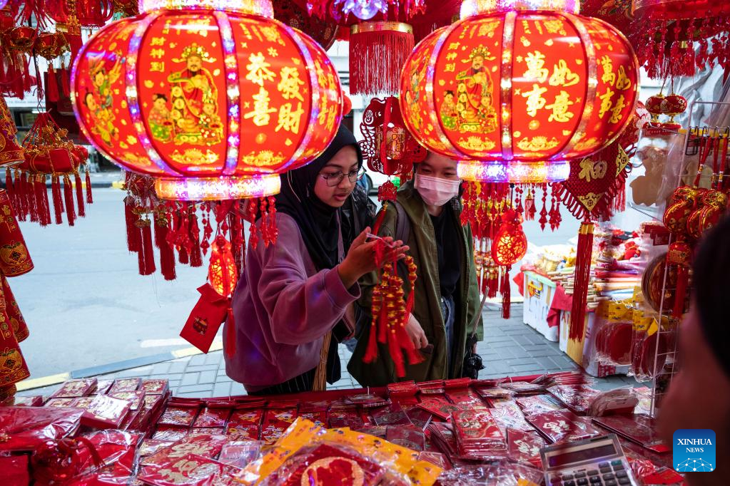 In pics: festive decorations for upcoming Chinese Lunar New Year in Jarkarta