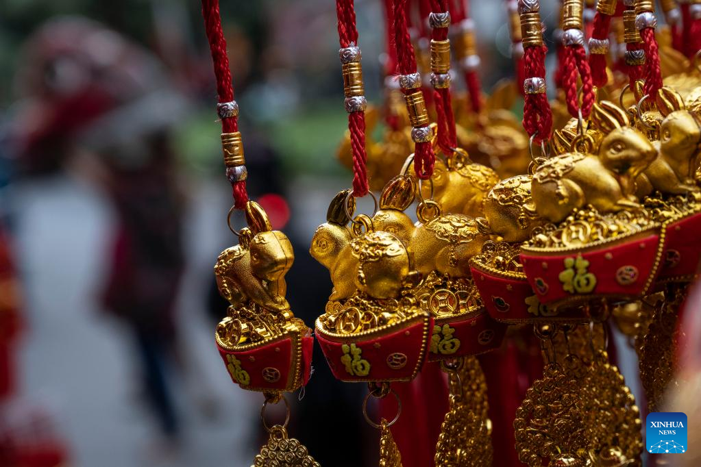 In pics: festive decorations for upcoming Chinese Lunar New Year in Jarkarta