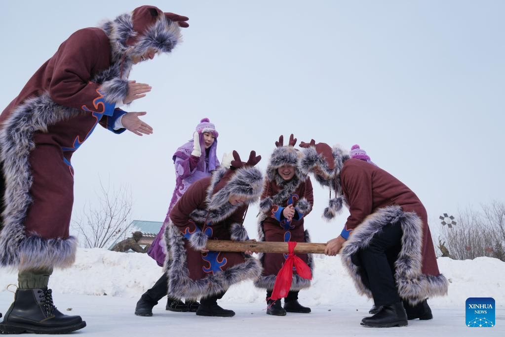 Ethnic minority group in China's Heilongjiang welcomes upcoming Chinese Lunar New Year