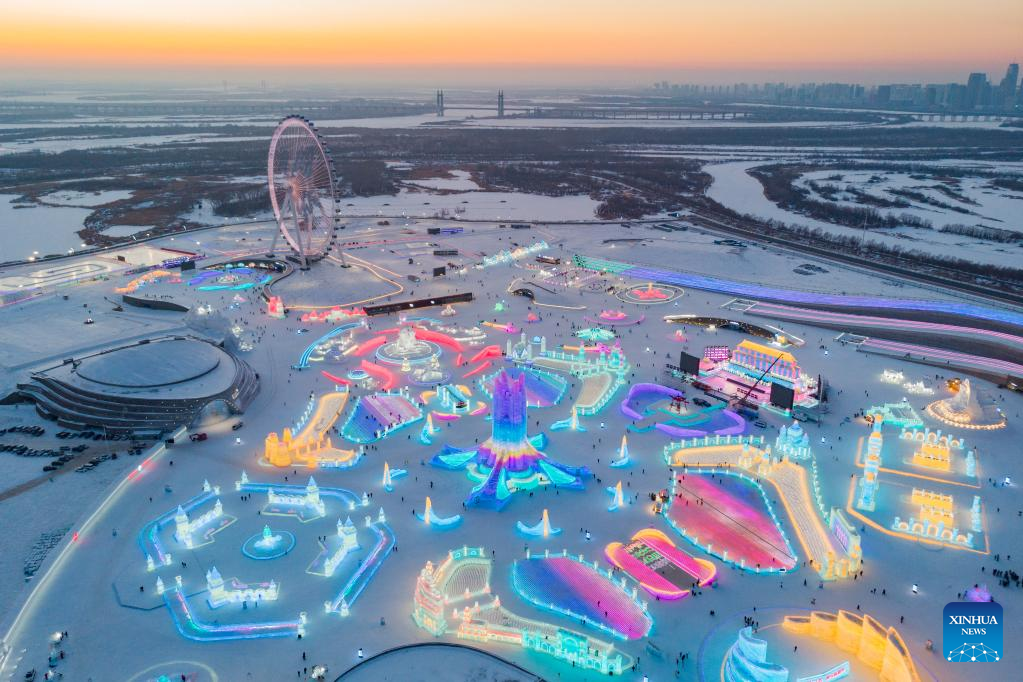 Various ice and snow activities boost winter tourism in Harbin, NE China's Heilongjiang