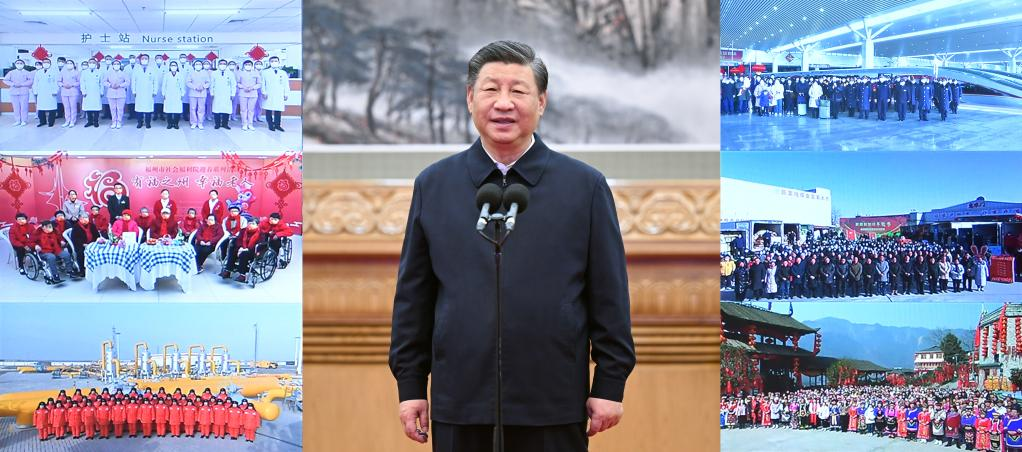 Xi makes video calls to people across China, extending festive greetings ahead of Year of Rabbit