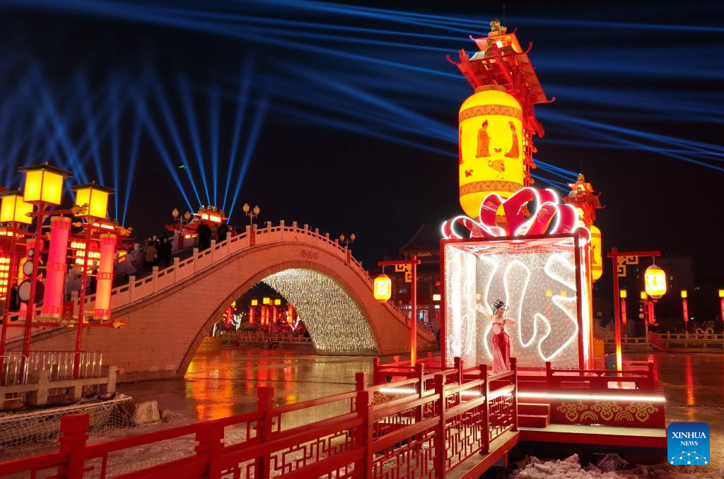 Festive celebrations of Chinese Lunar New Year in Tangshan, N China