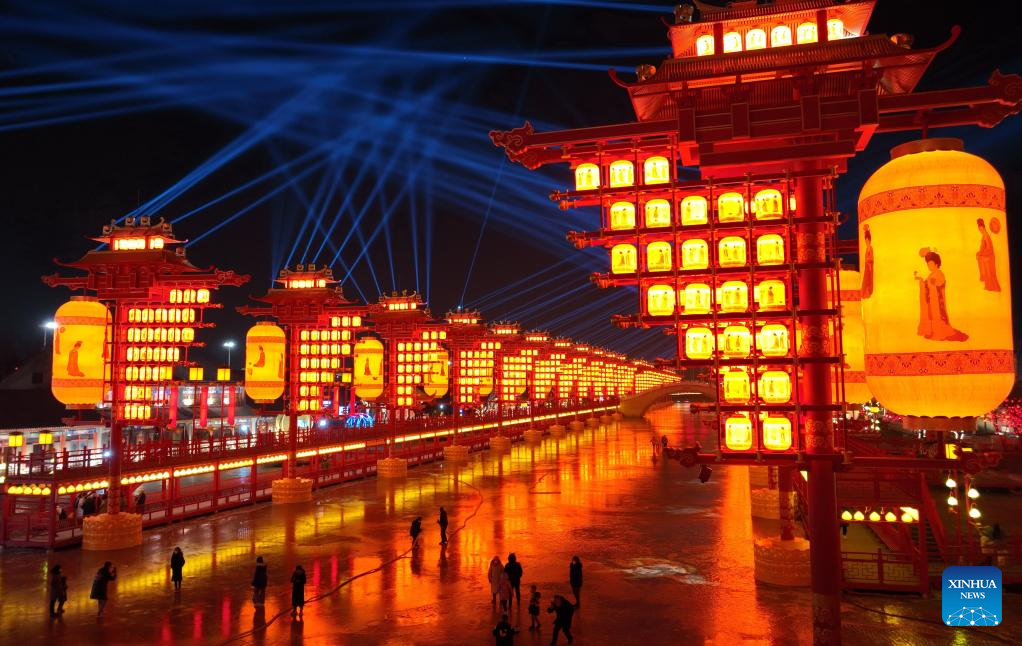 Festive celebrations of Chinese Lunar New Year in Tangshan, N China