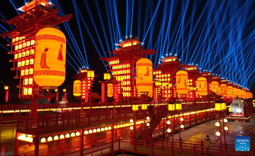 Festive celebrations of Chinese Lunar New Year in Tangshan, N China