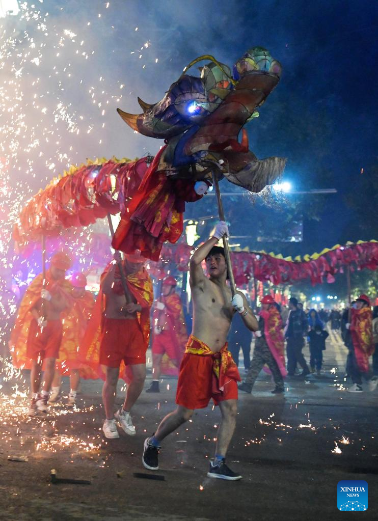Chinese people celebrate Lantern Festival