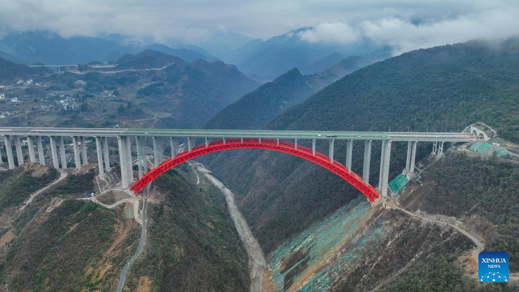 View of Dafaqu grand bridge in southwest China
