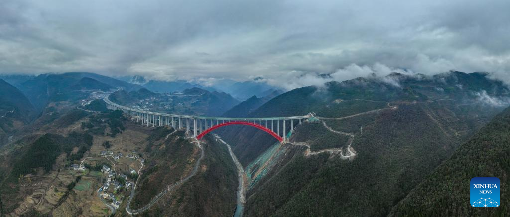 View of Dafaqu grand bridge in southwest China