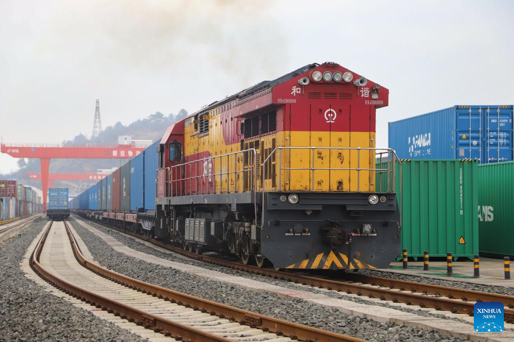 SW China's Guizhou sees busy China-Europe freight train service