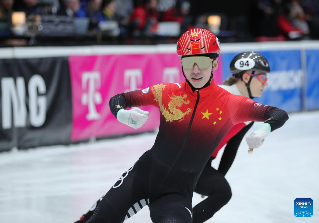 China bags 3 medals at ISU Short Track Speed Skating World Cup