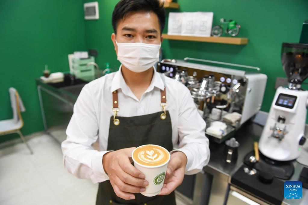 Coffee-themed post office opens in S China's Shenzhen