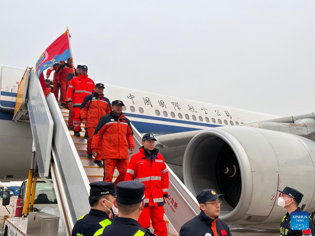 Chinese rescue teams return home from quake-hit Türkiye