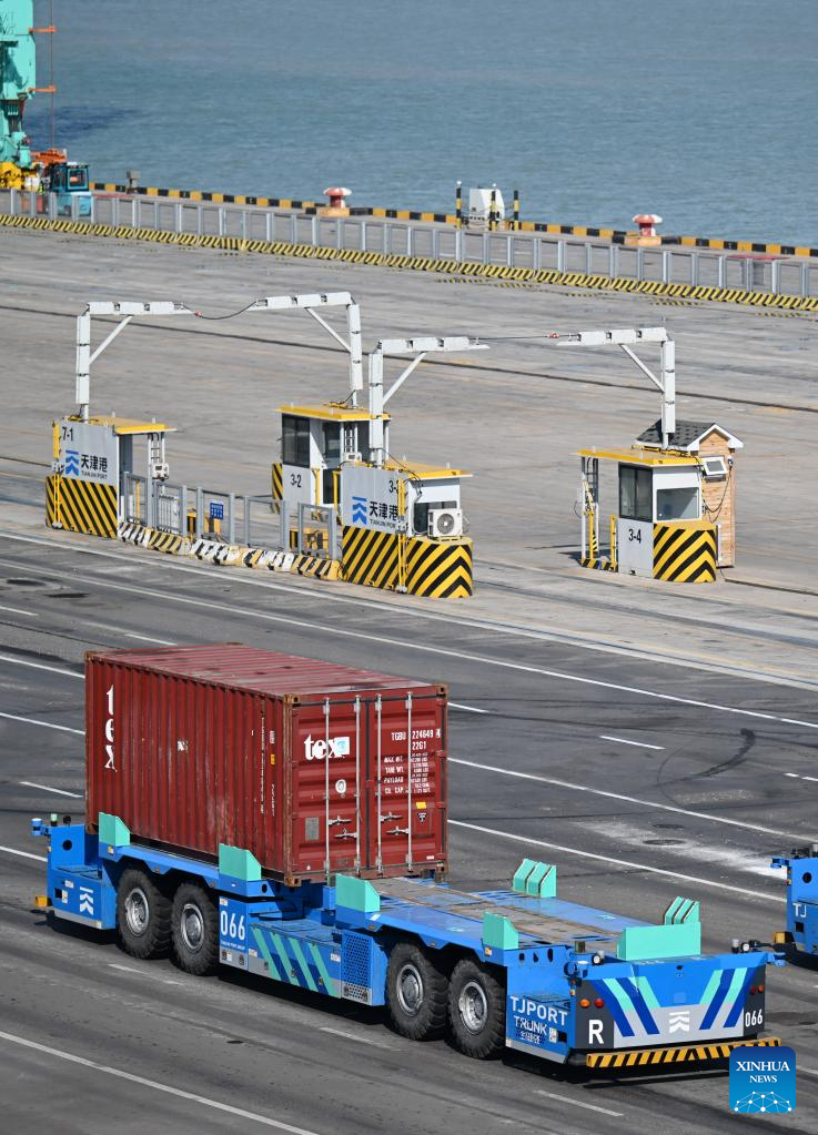 Full Internet of Things container terminal of Tianjin Port