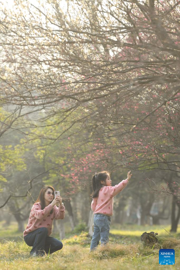 Spring flowers enchant people across China