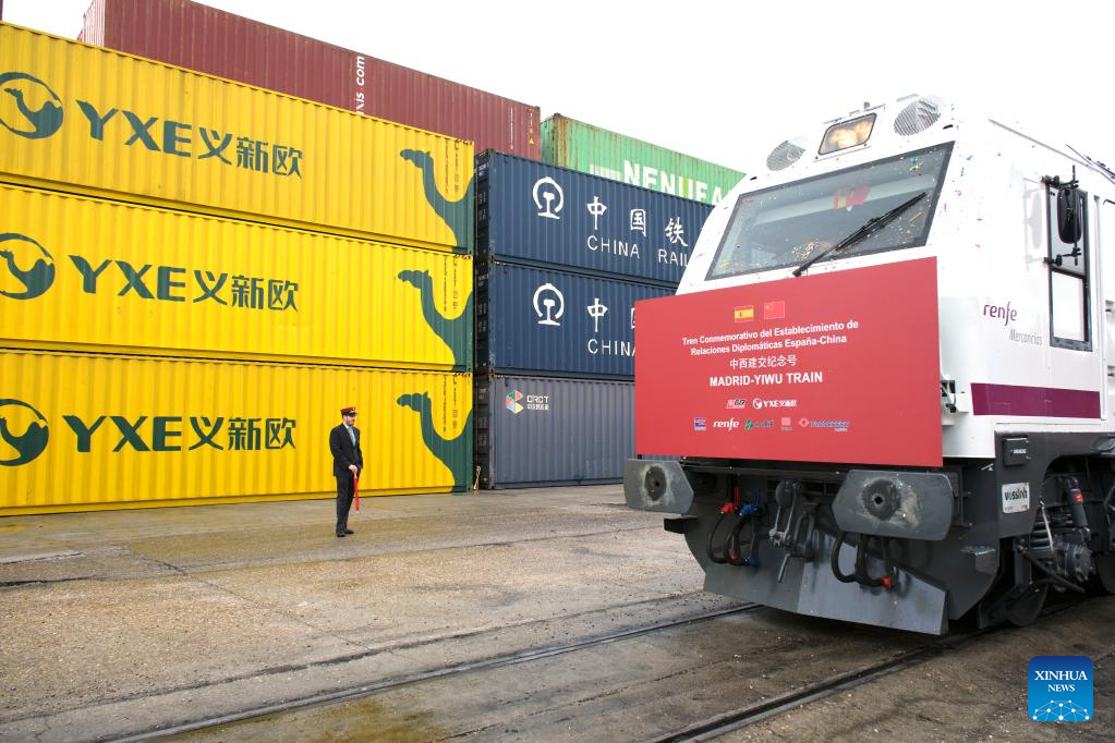 China-Europe freight trains facilitate trade between China, Spain